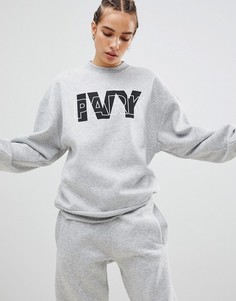 Серый свитшот с логотипом Ivy Park - Серый