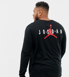 Черный лонгслив с логотипом Nike Jordan AA7754-010 - Черный