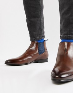 Светло-коричневые кожаные ботинки челси Ted Baker - Коричневый