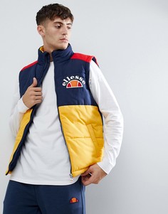 Темно-синий дутый жилет колор блок ellesse Sorbo - Темно-синий