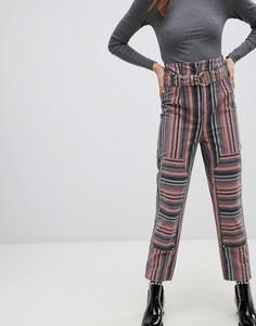 Брюки галифе в полоску ASOS DESIGN - Мульти
