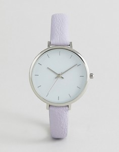 Часы с сиреневым ремешком ASOS DESIGN - Фиолетовый