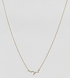 Ожерелье из позолоченного серебра ASOS DESIGN - Золотой