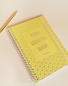 Блокнот Kikki.K Food Exercise Sleep Inspiration Journal - Мульти
