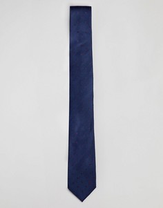 Строгий шелковый галстук michael kors - Синий