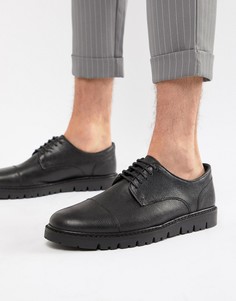 Черные туфли на танкетке и шнуровке WALK London - Черный