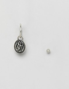 Серьги-кольца ASOS DESIGN - Серебряный