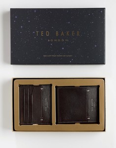 Подарочный набор: бумажник и визитница Ted Baker Taglee - Коричневый