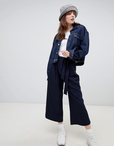 Кюлоты с поясом ASOS DESIGN - Темно-синий