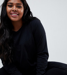 Комбинируемый пижамный лонгслив ASOS DESIGN Curve - Черный