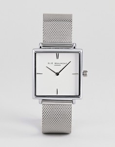 Серебристые часы с сетчатым браслетом Elie Beaumont EB818.5 - Серебряный