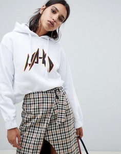 Худи белого цвета с логотипом Na-kd - Белый