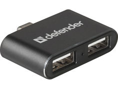 Хаб USB Defender Quadro Dual USB 3.1 Type-C - USB 2.0 2-ports 83207