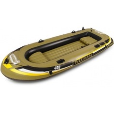 Надувная лодка с алюминиевыми веслами и насосом jilong fishman 400set 340х142х48см jl007210-1n