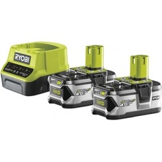 Аккумулятор ryobi one+ rc18120-240 (18 в; 4.0 а*ч; li-ion) 2 шт. + зарядное устройство rc18120