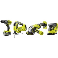 Набор инструментов ryobi r18ck4b-252s 5133003620