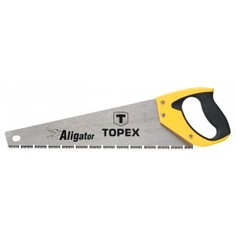 Ножовка aligator 7 tpi трехсторонняя заточка topex 10a441