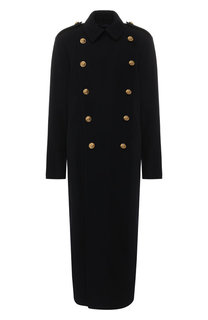 Двубортное шерстяное пальто с контрастными пуговицами Polo Ralph Lauren