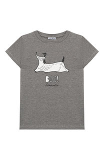 Хлопковая футболка с принтом Simonetta