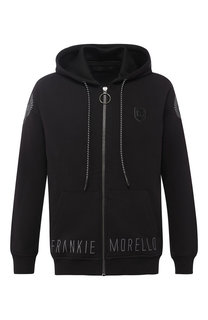 Хлопковое худи с логотипом бренд Frankie Morello