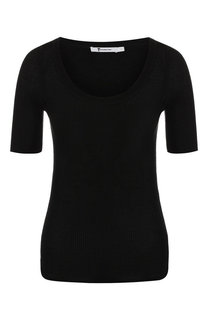 Шерстяной топ с круглым вырезом T by Alexander Wang