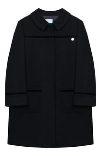 Шерстяное пальто с отложным воротником Lanvin