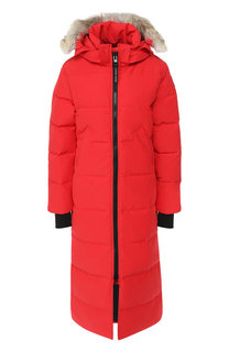 Стеганый пуховик Mystique с меховой отделкой капюшона Canada Goose