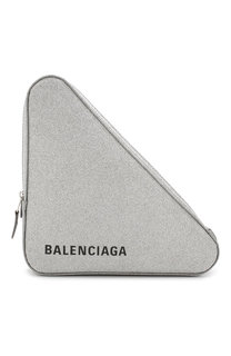 Клатч Triangle с глиттером Balenciaga