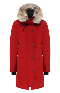 Пуховик Shelburne с меховой отделкой капюшона Canada Goose