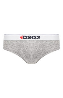 Хлопковые брифы с широкой резинкой Dsquared2