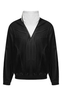 Кожаный анорак с воротником-стойкой на молнии Givenchy