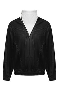 Кожаный анорак с воротником-стойкой на молнии Givenchy