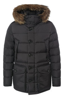 Пуховая куртка Cluny на молнии с капюшоном Moncler