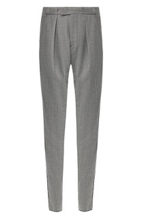 Шерстяные брюки прямого кроя Giorgio Armani