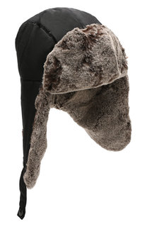 Хлопковая шапка-ушанка Woolrich