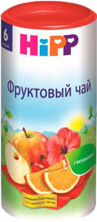 Чай детский HiPP Фруктовый с 6 мес. 200 г., 1шт.