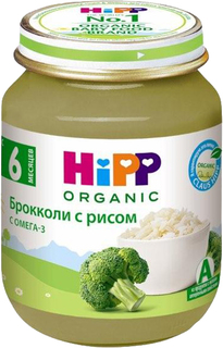 Пюре HiPP HiPP Брокколи с рисом (с 6 месяцев) 125 г, 1шт.