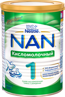 Молочная смесь NAN NAN (Nestlé) Кисломолочный 1 (с рождения) 400 г, 1шт.