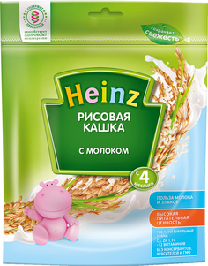 Каша Heinz Heinz Молочная рисовая (с 4 месяцев) 250 г, 1шт.