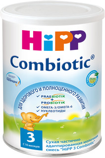 Молочная смесь HiPP HiPP 3 Combiotic с 10 месяцев 350 г, 1шт.