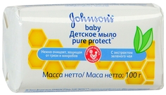 мыло Johnsons baby Pure protect 100 г, 1шт.