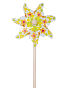 Ветрячок ЯиГрушка «Цветы и горошек» 31 см, 1шт.