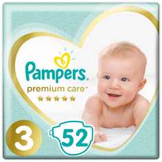 Подгузники Pampers Premium Care Midi 3 (6-10 кг) 52 шт., 1шт.
