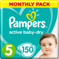 Подгузники Pampers Active Baby-Dry 5 (11-16 кг) 150 шт., 1шт.