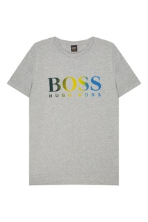 Серая футболка с логотипом Boss Orange