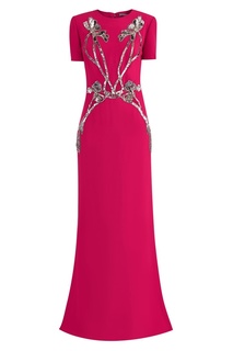 Розовое платье с пайетками Alexander McQueen