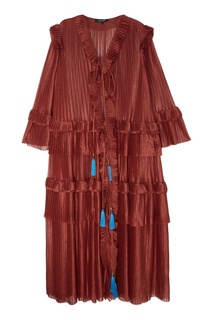 Терракотовое платье с кистями Esve