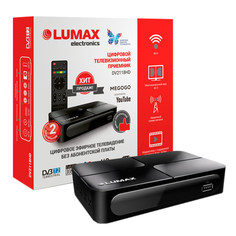 Приемник телевизионный DVB-T2 Lumax DV2118HD Megogo