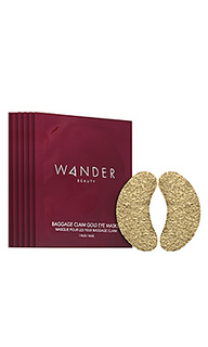 Маска на глаза baggage claim gold eye mask 6 pack - Wander Beauty