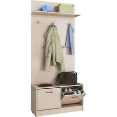 Обувница с вешалкой Мастер Ольга (дуб молочный) МСТ-ПДО-ОВ-ДМ-20 Master